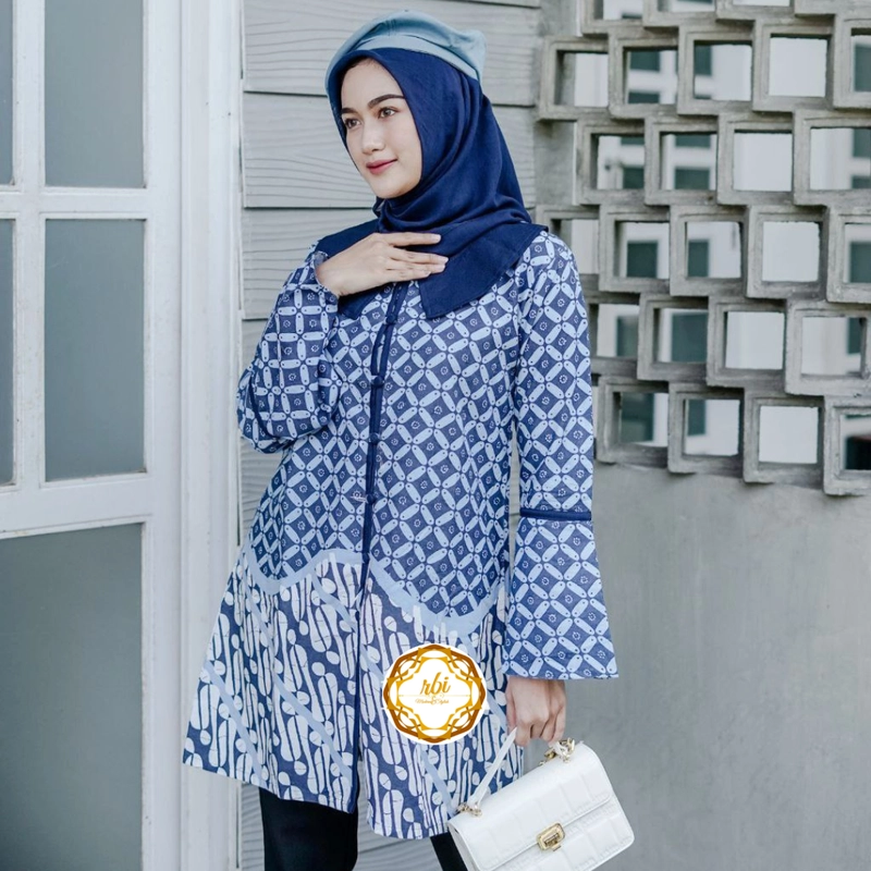 Product image Rambe Batik Indonesia - Couple Tunik Batik - ORGINAL Bisa Beli Pisah Kemeja Size M B