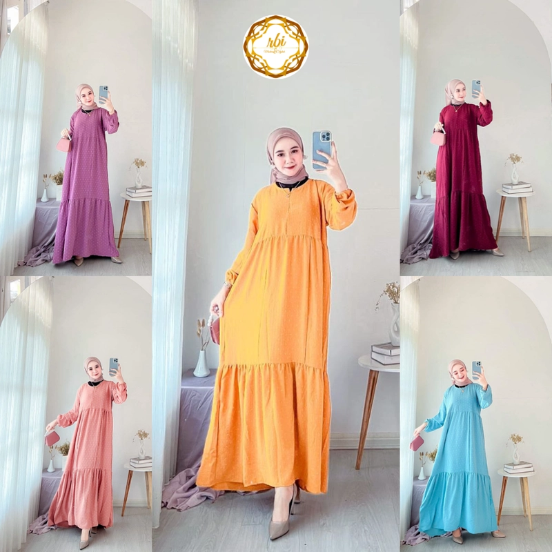 Product image TERBARU Dress Muslim Cringkel Uragiri Allsize A