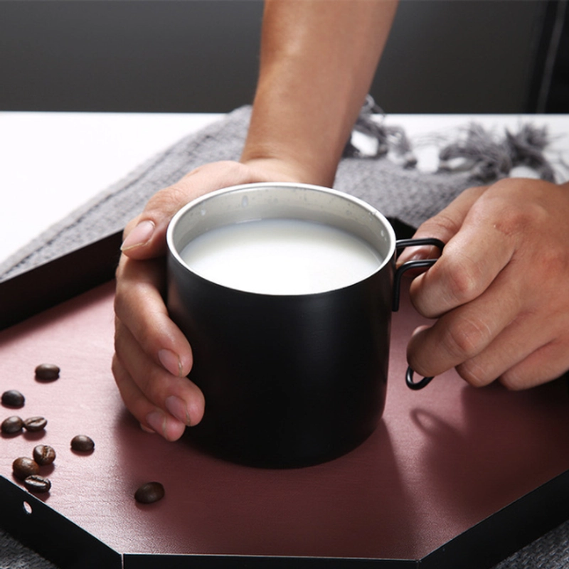 Product image Blooming_Deal - Tumbler Coffee Mug Coffee Tea Cup Stainless Steel 400ml HN103 HITAM