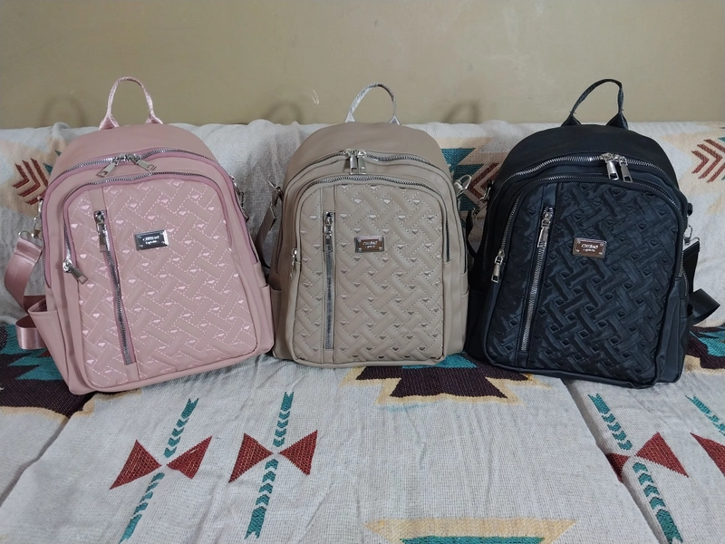 Product image CBL - Ransel SHAFIRA - Tas Ransel Backpack Wanita Bordir Waterproof Bahan Nilon Premium Double Tali Untuk Small_Medium Coklat_Mocca