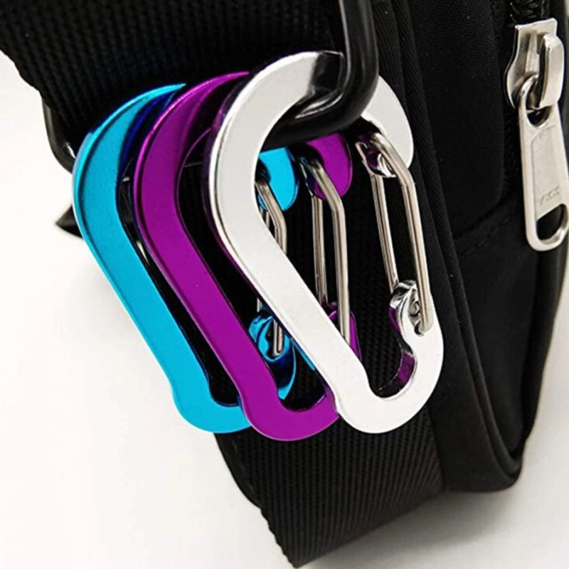 Product image V Lights - Gantungan Carabiner Alumunium Alloy 6 PCS HT003 HITAM