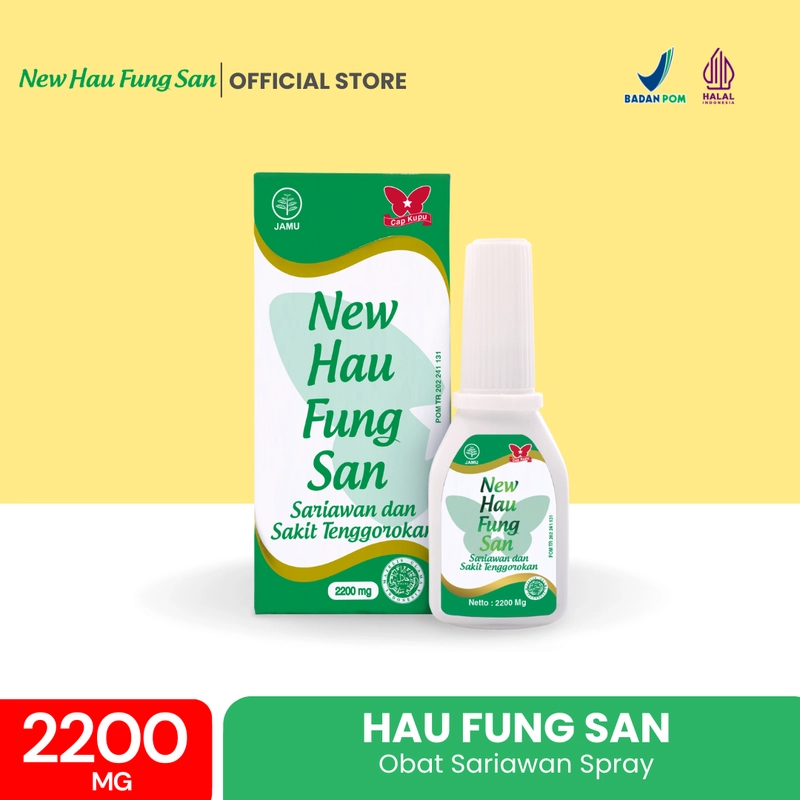 Product image Hau Fung San Spray 2200mg - Obat Sariawan & TenggorokanHFS Spray