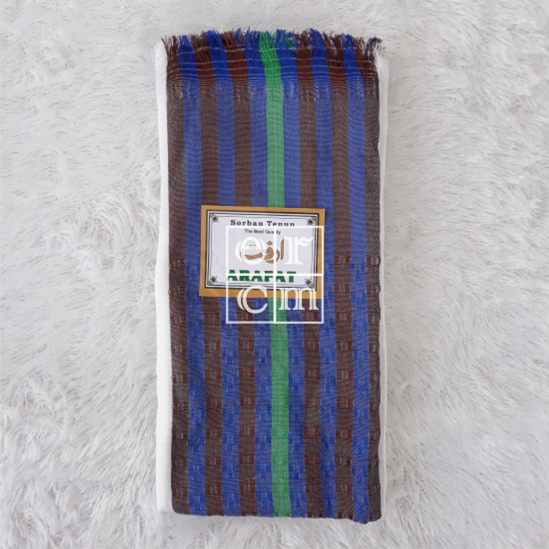 Product image ERCM Collection - SORBAN ARAFAT SONGKET LIST ARAFAT-SONGKET-LIST BIRU