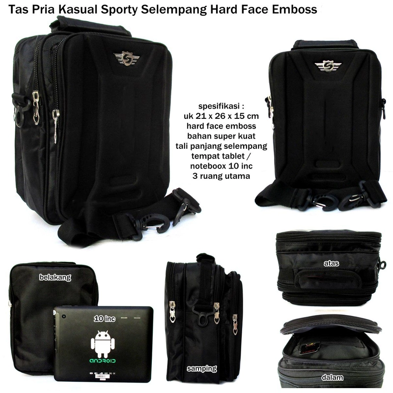 Product image Lanc Fashion - Tas Media Mesengger Nylon Kanvas selempang Pria motif A