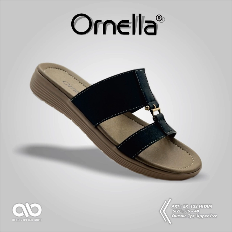 Product image Odillon - Ornella - ER 132 / Sandal Slip On Wanita Casual 40 BLACK