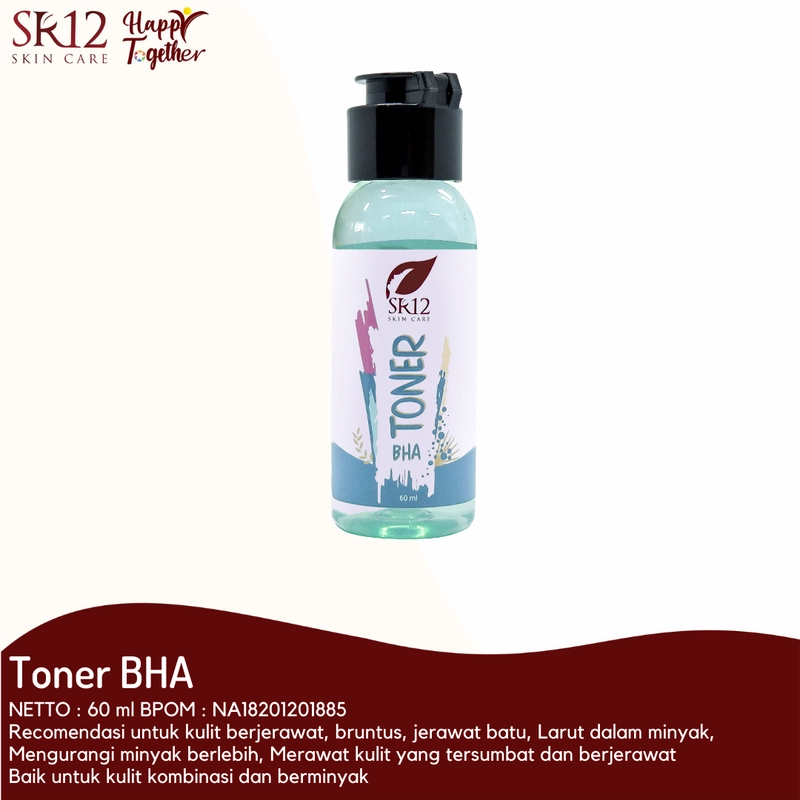 Product image SR12 Toner BHA Toner Eksfoliasi Kulit Berminyak Dan Berjerawat 60 ml Toner BHA