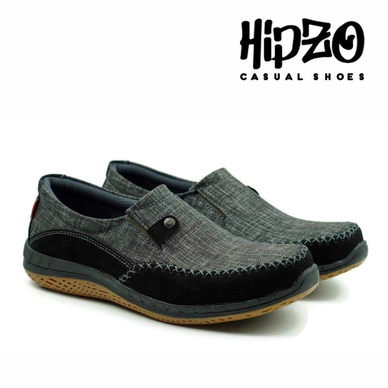 Product image Hipzo - Sepatu Pantofel Pria Casual Hipzo M038 Original Pria Terbaru Original Sip On Shoes 41 Hitam