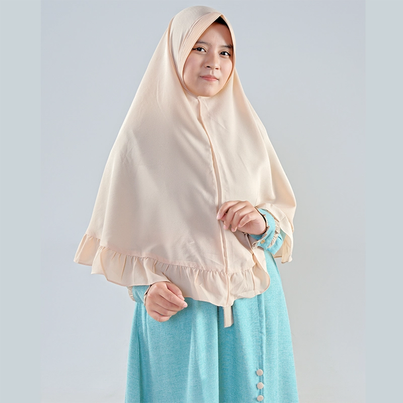 Product image Baju Busana Dres Dress Gamis Wanita Dewasa Simple Simpel Kondangan Lebaran Hijau Wardah Khaki M Turquoise Khaki
