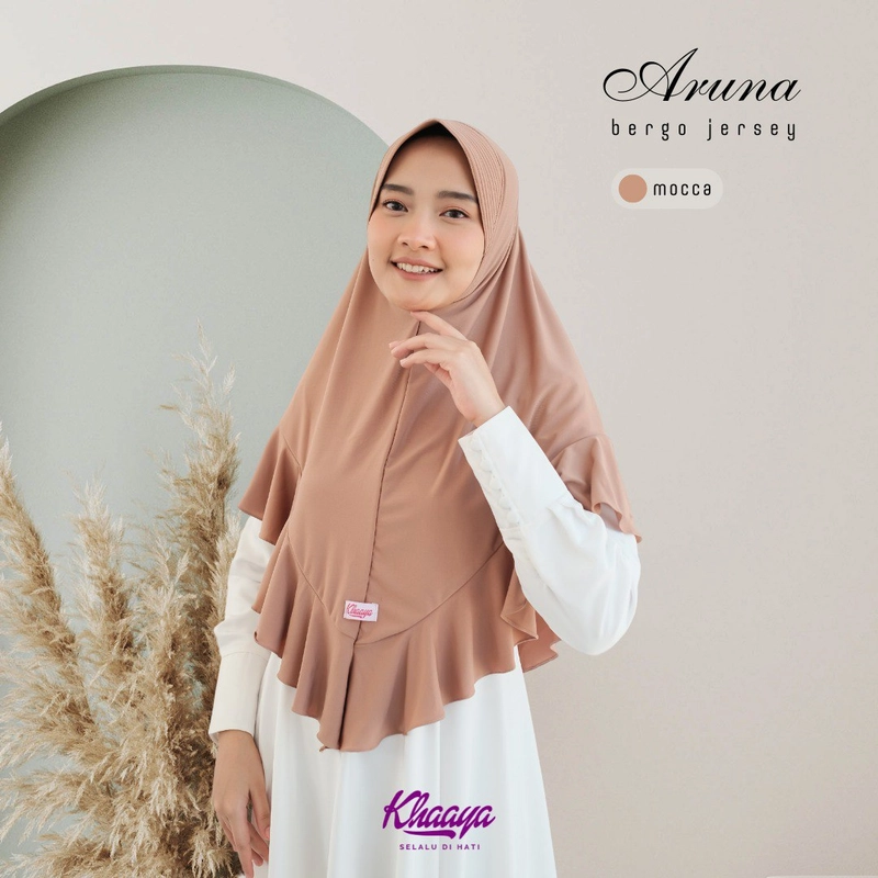 Product image Khaaya Jilbab Instan Aruna Dewasa Simple Sehari-hari Dewasa All Size mocca