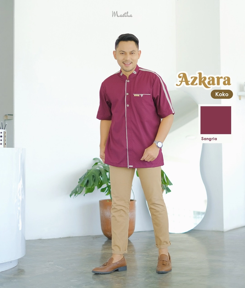 Product image Baju Koko Terbaru Azkara L Sangria