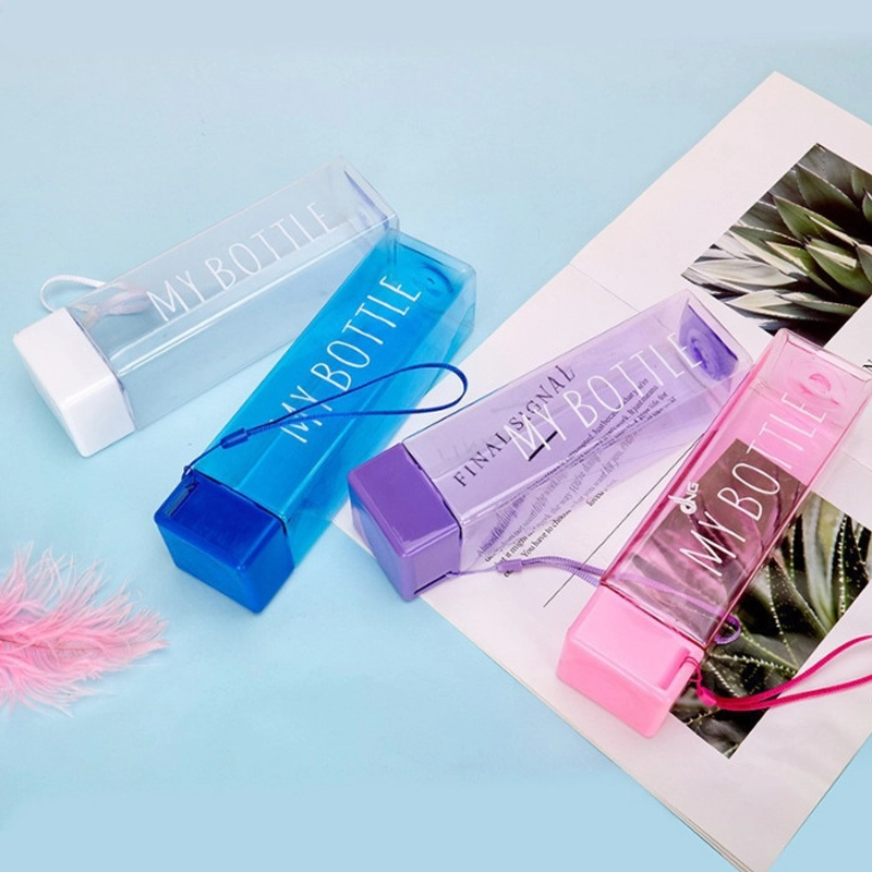 Product image KAMJE Botol Minum BPA Free 500ml My Bottle Kotak Petak Persegi Clear Transparan KMJ189 KMJ189 HIJAU