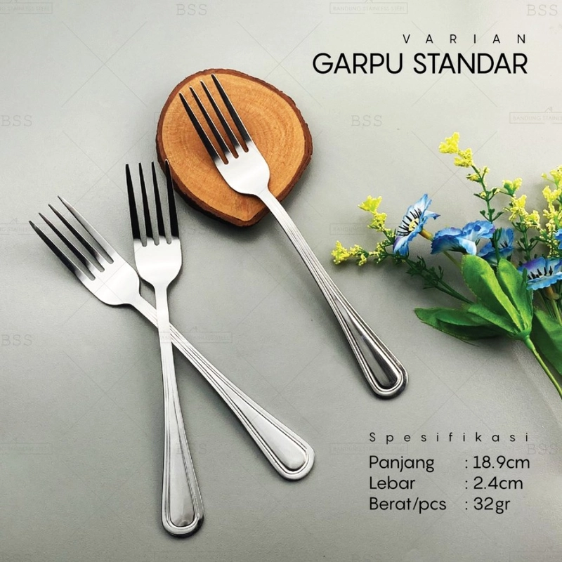 Product image [PO] Orderpedia Kichen - Set 3pcs Sendok Garpu Hotel Tebal Premium Sendok Standar Silver