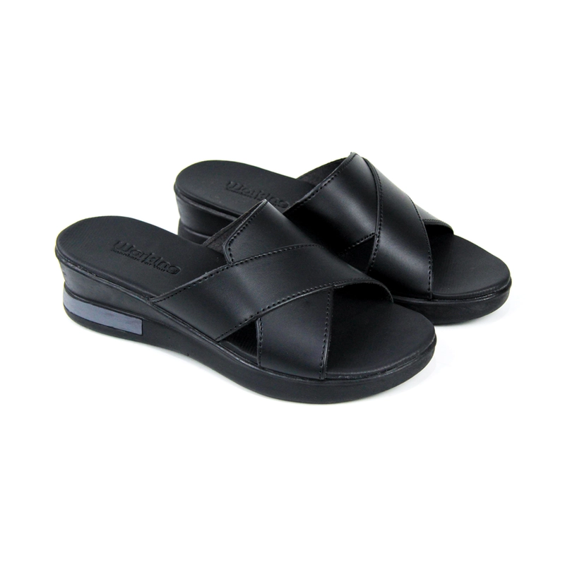 Product image Working Shoes - NEW ARRIVAL SANDAL FASHION CASUAL WANITA WORKING WEDGES-01 40 Hitam