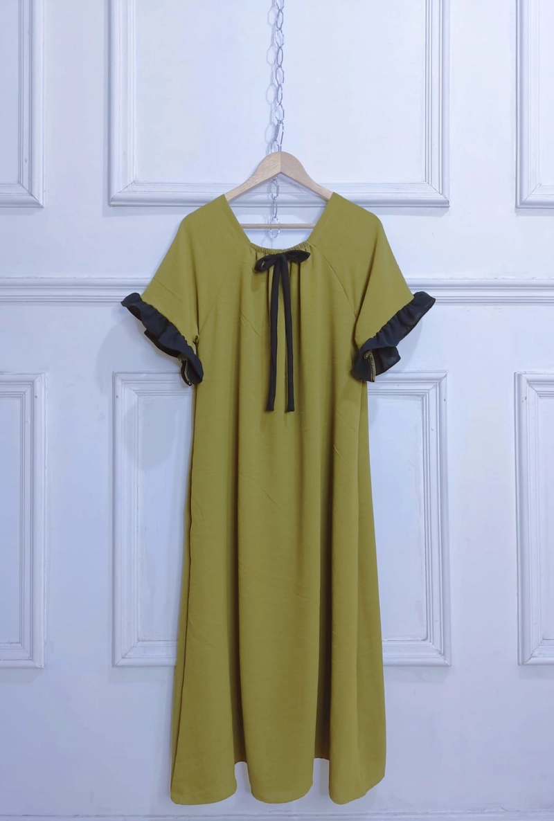 Product image ALMIRA STORE - Yola Dress / Daster Crinkle One Size Oliv