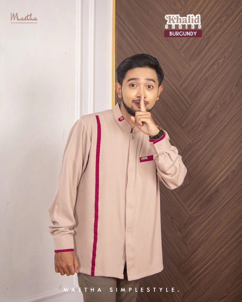 Product image Koko Lengan Pendek Dewasa Khalid Series XL Burgundy