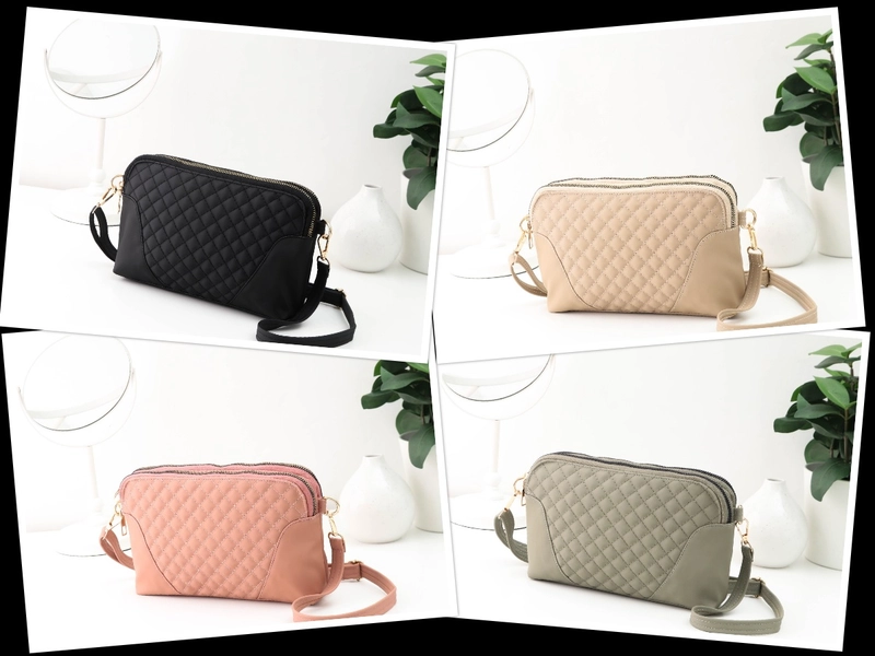 Product image CBL - ARIACCLY SLINGBAG - Tas Selempang Wanita Clutch AriaCCLY Bisa Selempang & Dompet Model Bordir Depan Small Hijau Sage