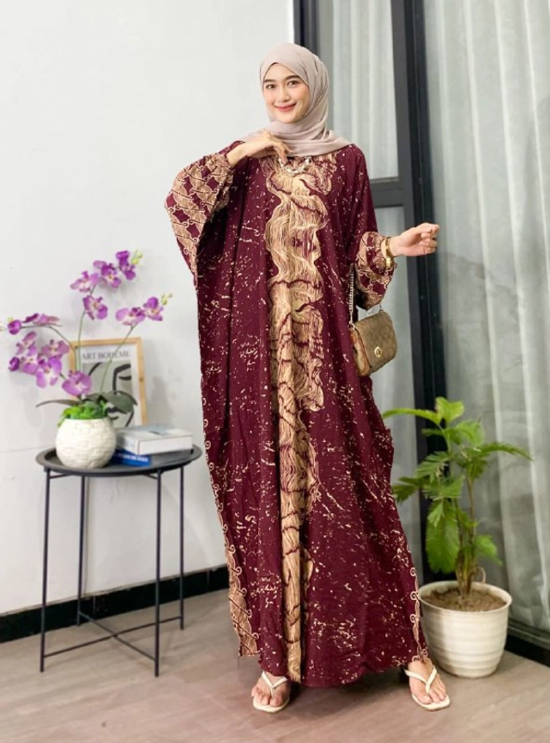 Product image Nauriya Fashion - KAFTAN AMORA ALLSIZE JUMBO Allsize Maroon