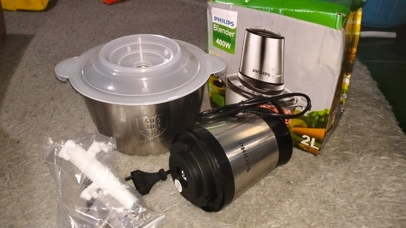 Product image Rizki Electronics - CHOPPER PHILIPS PENGGILING DAGING SERBAGUNA 2 L silver