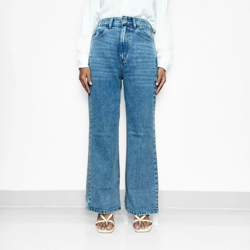 Product image MKY Clothing - FLARE JEANS RIPPED XXL (34) Light Blue