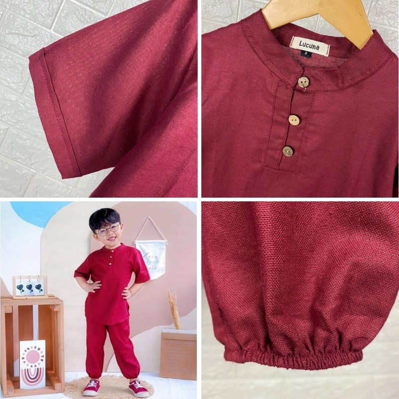 Product image Lucuna - Musa Setelan Koko Anak Baju Muslim 2 Red