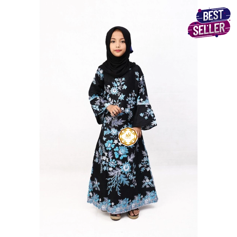 Product image Batik New Gamis Anak Full Katun Usia 3-10th L D