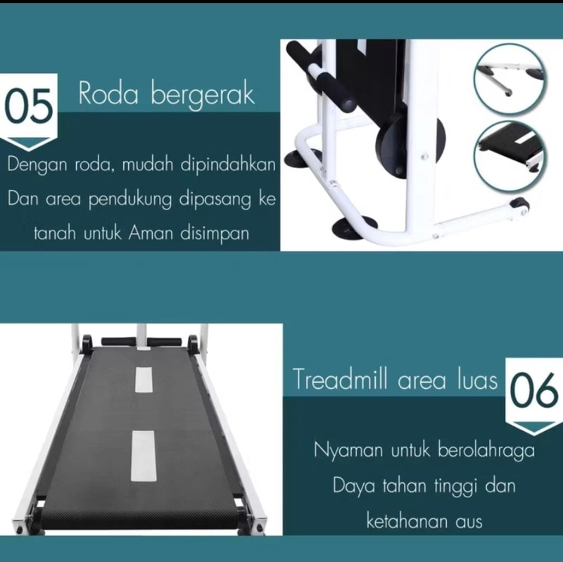 Product image Rizki Electronics - HTD Sport Treadmill Manual SH-306 putih