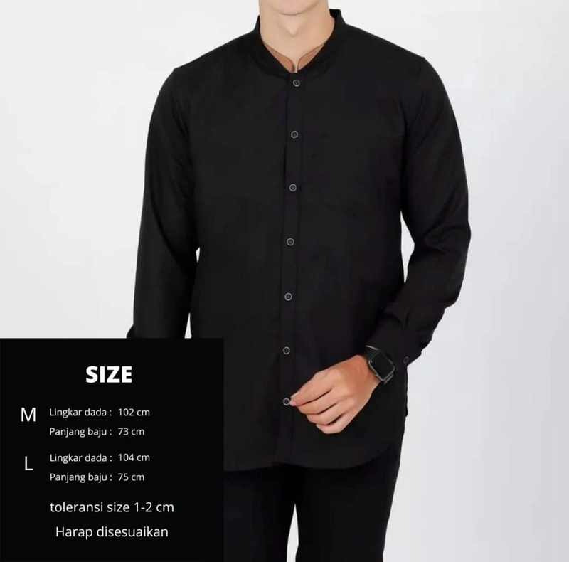 Product image baju koko pria RAYFC realpict M HITAM