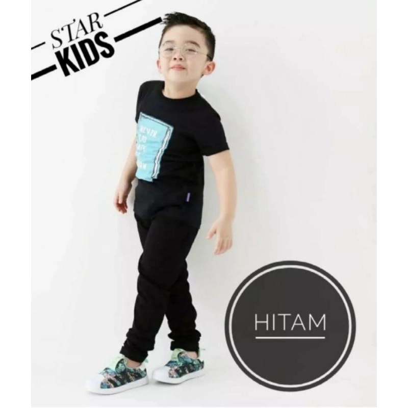 Product image MALLVOSE - Celana Rib anak Chino Panjang Umur 1 sampai 12 Tahun Celana anak laki laki XL HITAM