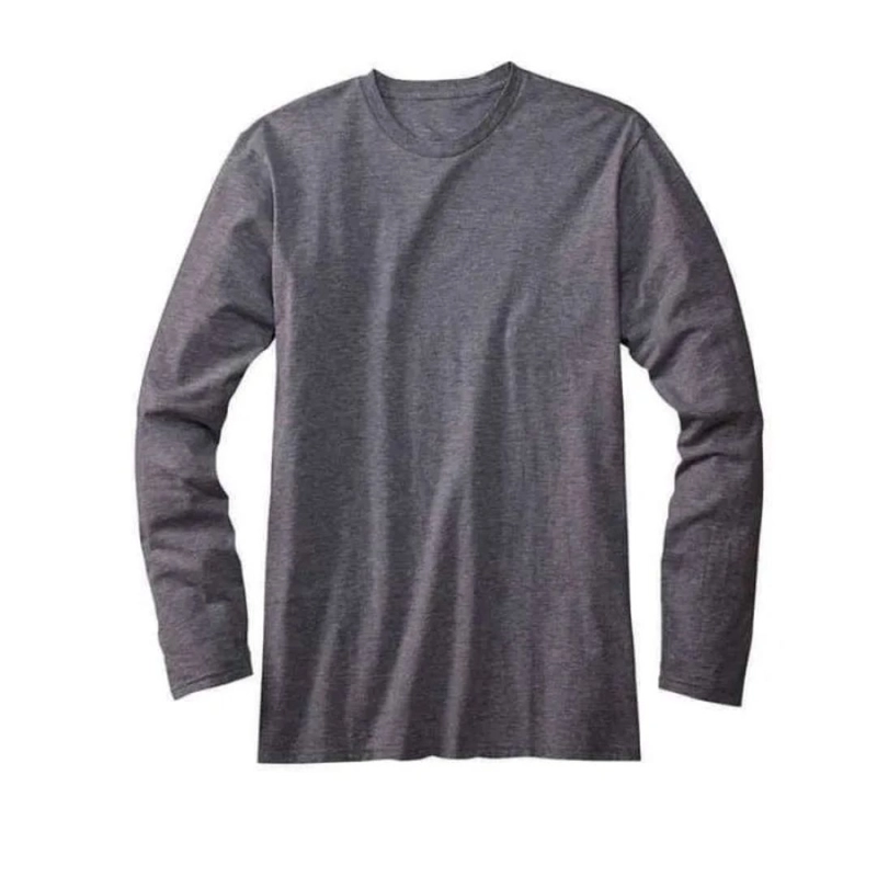 Product image Brandtastic - Brandtastic - T - Shirt Polos Tangan Panjang Dark Grey S Abu Tua