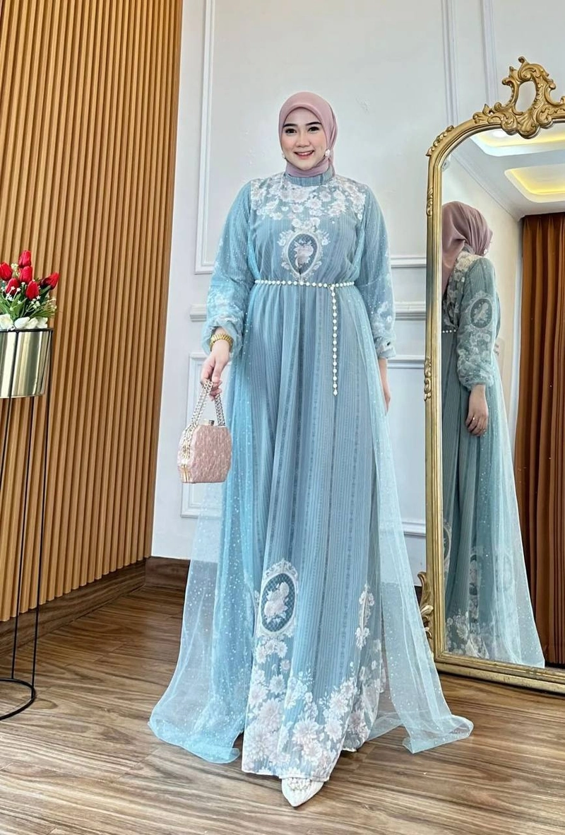 Product image Khisna collection - Drees melody tile raya free belt Allsize M1