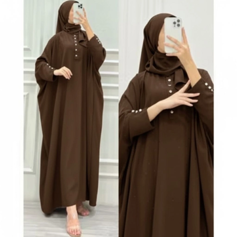 Product image Khisna collection - Sherena abaya batwing cantik no hijab Allsize Coktu