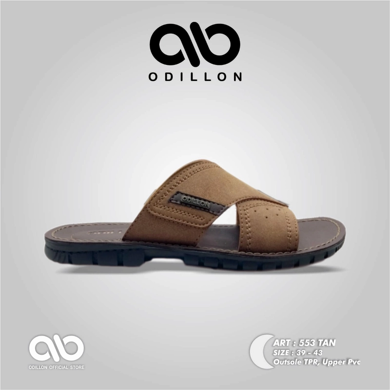 Product image Odillon - Odillon - 553 / Sandal Slip On Pria Casual 39 TAN