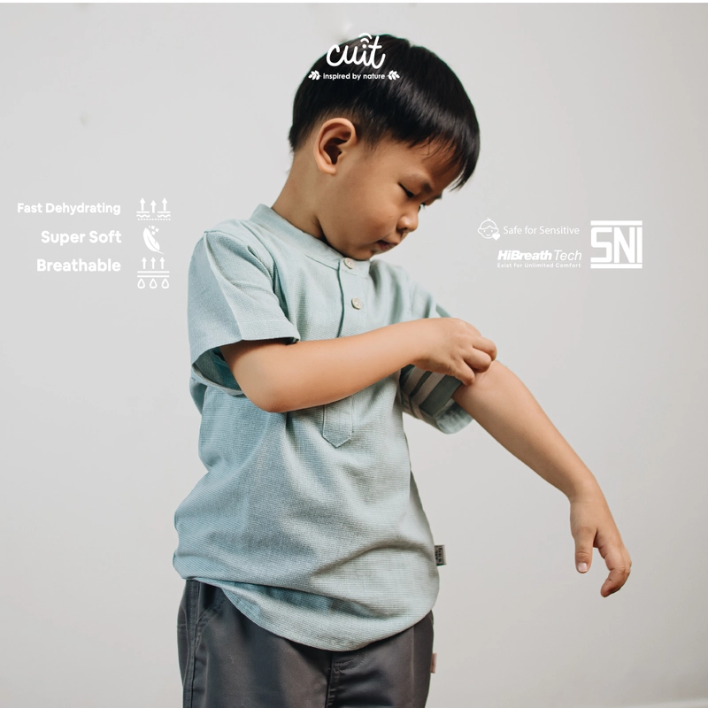 Product image CUIT Baby 1 - 4 Tahun Baju Koko Anak Laki-laki Tangan Pendek Koppen XL Green