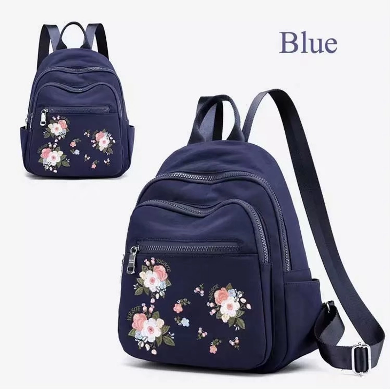 Product image Alcaff- Tas Ransel Bordir Rose 27x33x11 Hitam