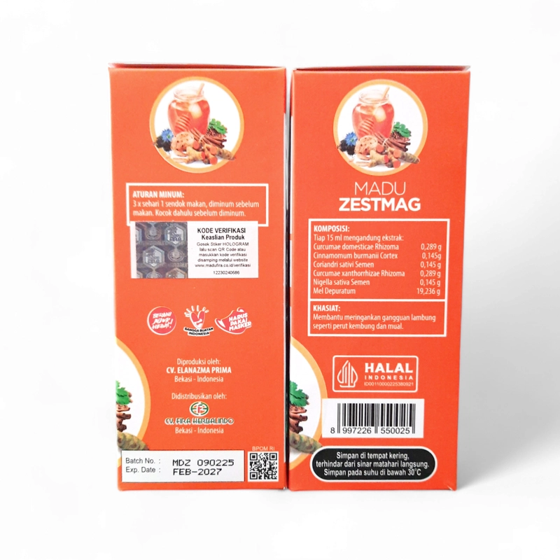 Product image CV. Ayu Group - MADU ZESTMAG - Madu Lambung - Herbal Untuk Lambung - Gangguan Lambung - Kembung dan Mual 280 grm Manis