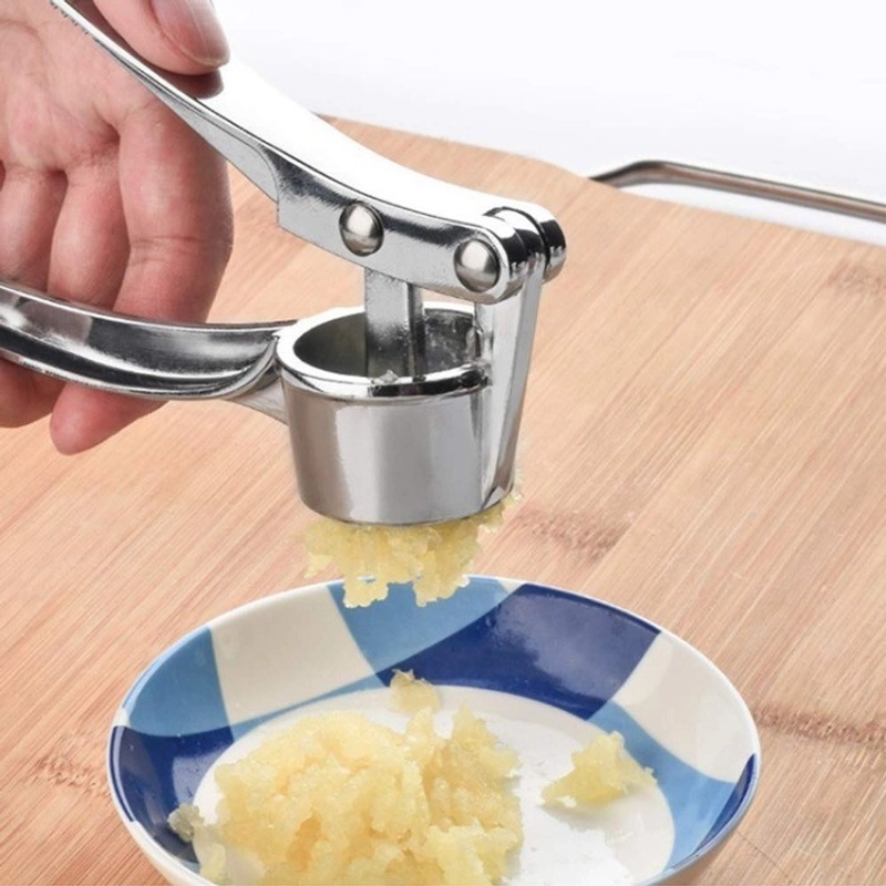 Product image V Lights - Alat Penghalus Bawang Garlic Press Stainless Steel SKU DP061 Stainless Steel