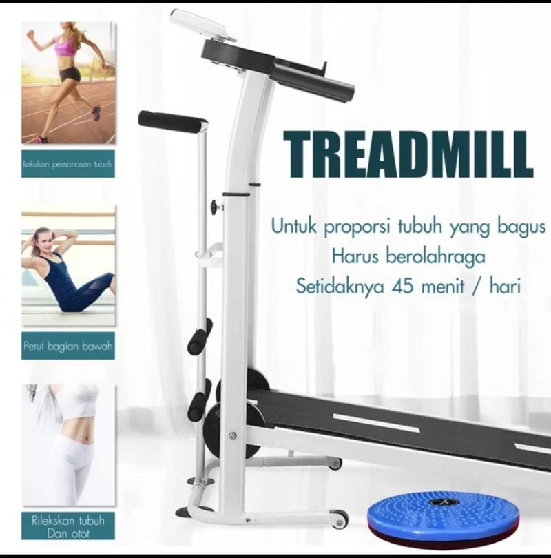 Product image Rizki Electronics - HTD Sport Treadmill Manual SH-306 putih