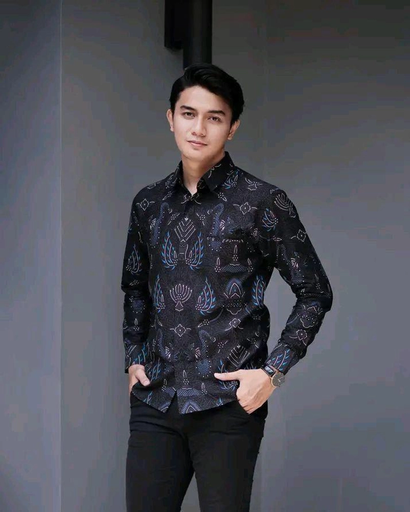 Product image Kois Batik - Batik Gamis Coupel Hem Kemeja Kekinian Motif pedro M kemeja pedro