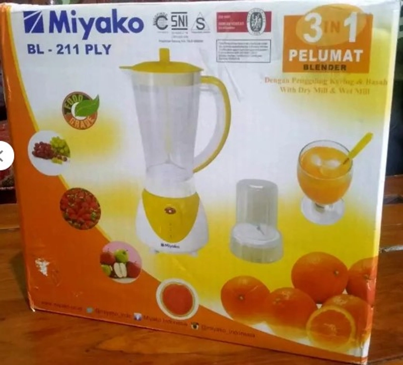 Miyako - Blender Plastik 2in1 211 ply BL 211 PLY yellow