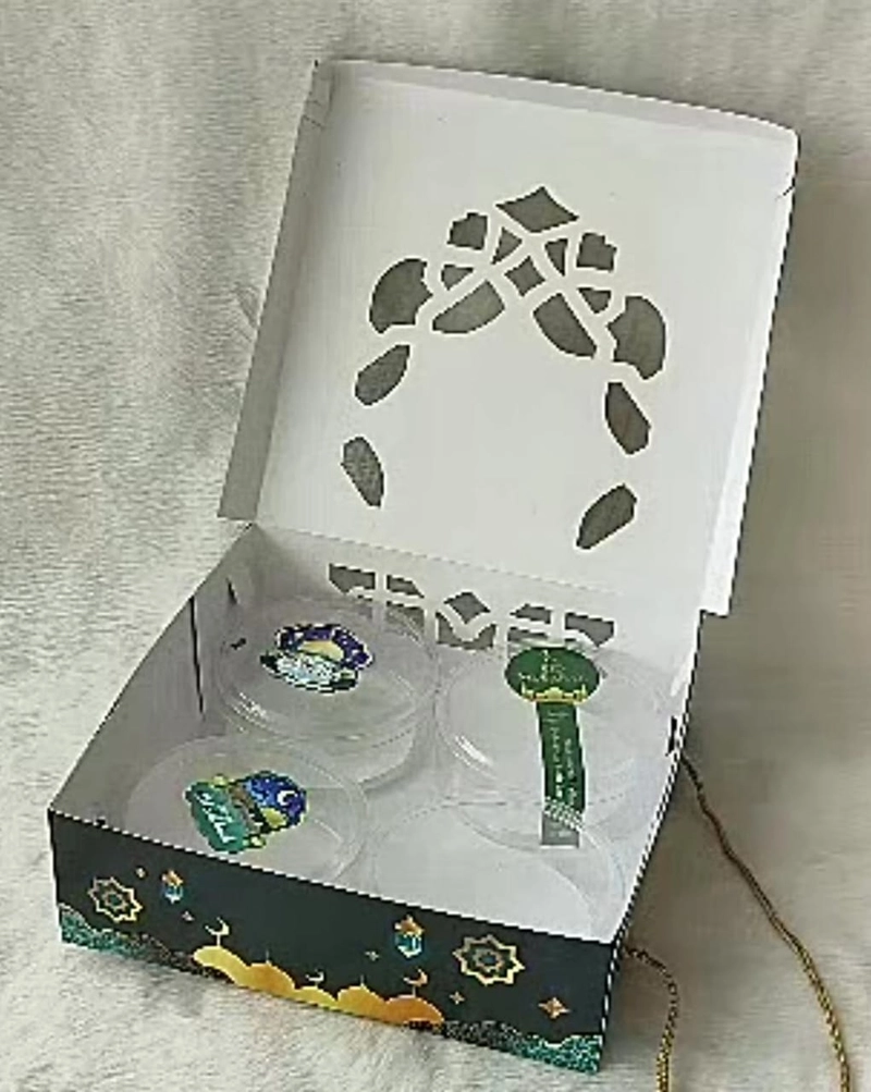 Product image Rizki Electronics - Box hampers lebaran jinjing Mika Tali 5 pcs hijau