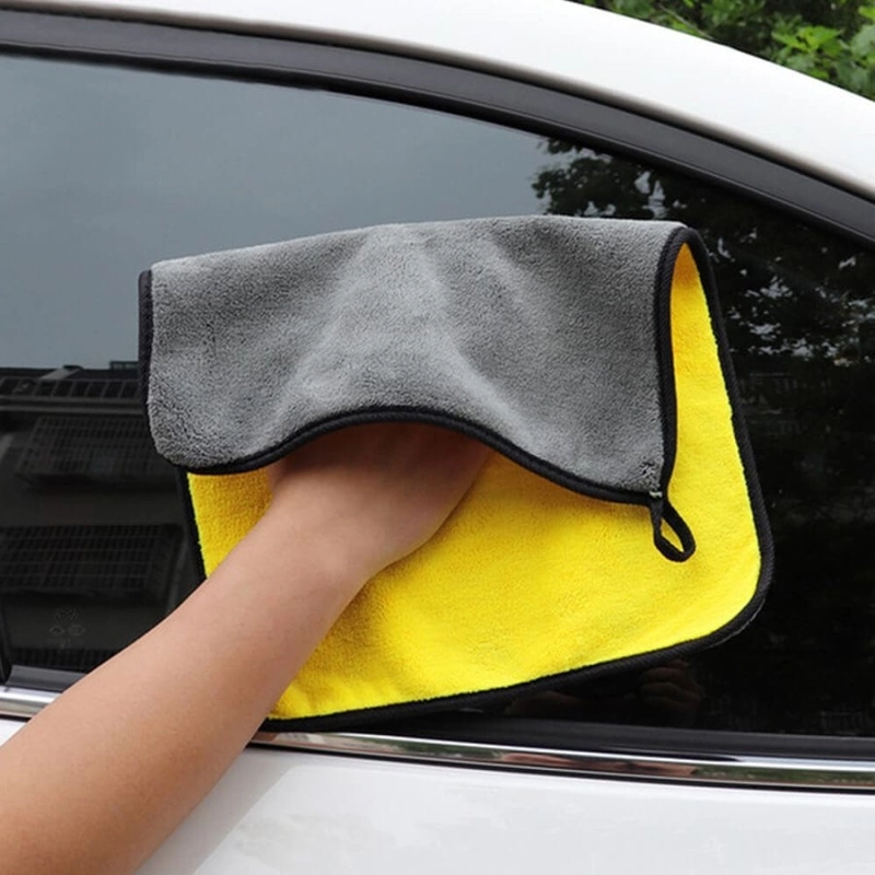 Product image Kain lap Microfiber untuk lap Kendaraan 30 x 30 cm Kuning kombinasi abu abu