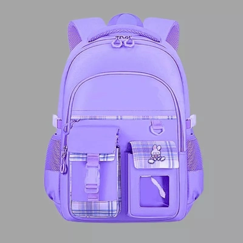 Product image Alcaff - Tas Anak Sekolah Saku Dua Mika 30x20x40 Ungu