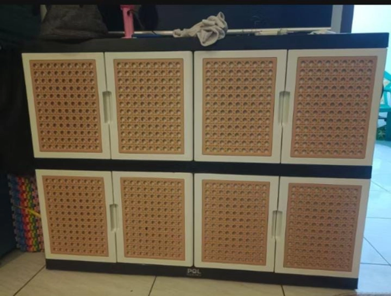 Product image Alcante - Lemari TV Serbaguna Rotan botega Plastik 2 Susun 2 varian random