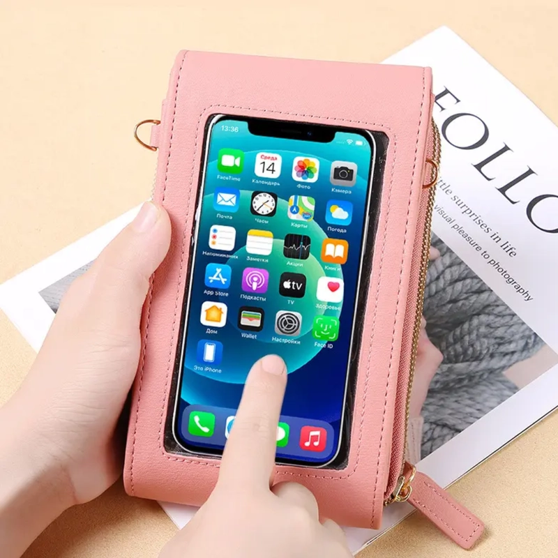 Product image KAHASIL - Tas Dompet Hp Wanita Selempang Bahan Kulit PU Leather KHDP49 all variant HIJAU