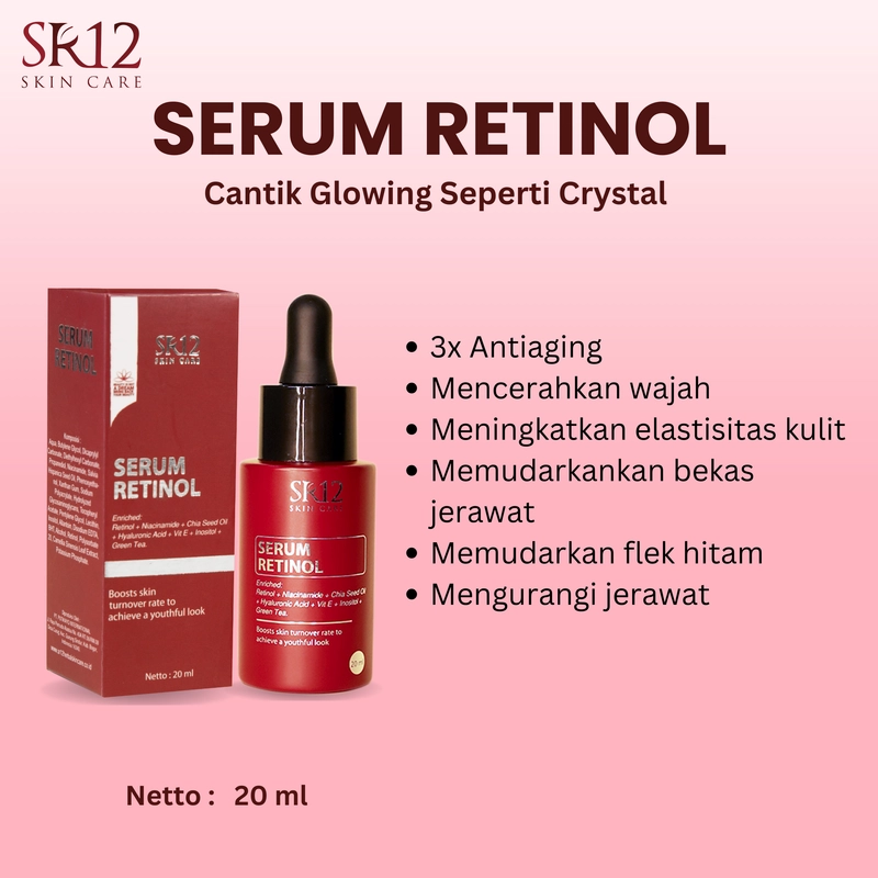 Product image SR12 Serum Retinol Mengencangkan Kulit dan Mencerahkan Kulit 20 ml Retinol