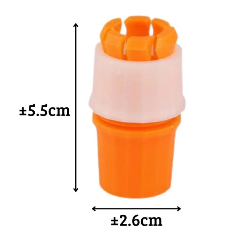 Product image KAHASIL - Konektor Selang Sambungan Keran Air Flexible Alat Penyambung Pipa Wastafel Kamar Mandi KMJ201 ORANGE