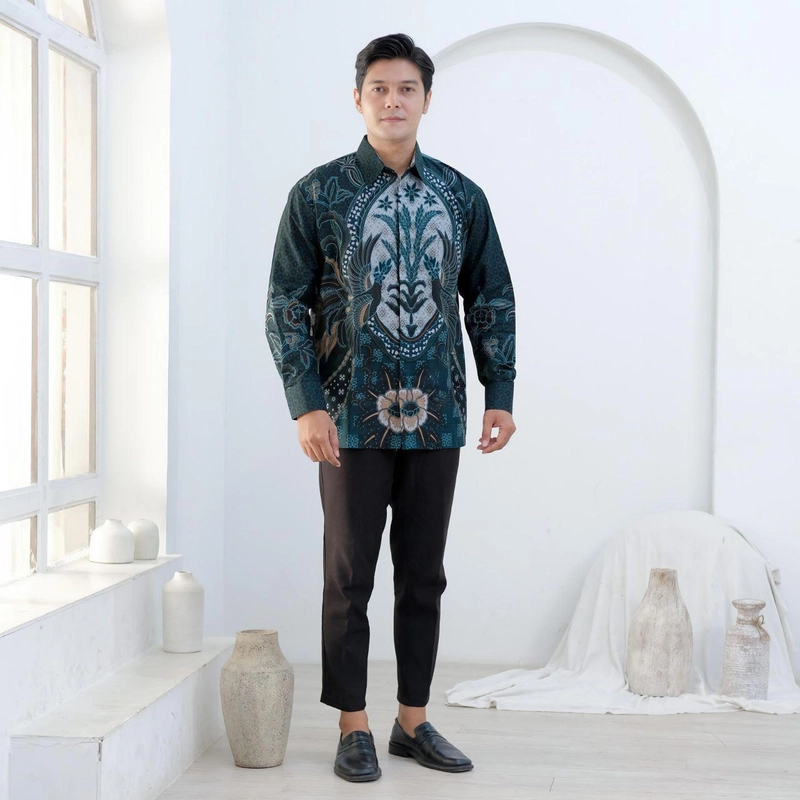 Product image Batik Mafaza - Atasan Batik Coupel Pria Dan Wanita Baru Seragam Oke Motif Arjuna Tosca M Kemeja arjuna tosca