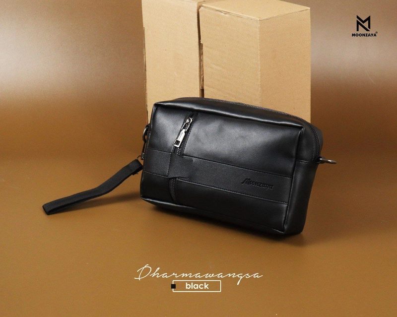 Product image Fashopid - MOONZAYA TAS PRIA DHARMAWANGSA ALL BLACK
