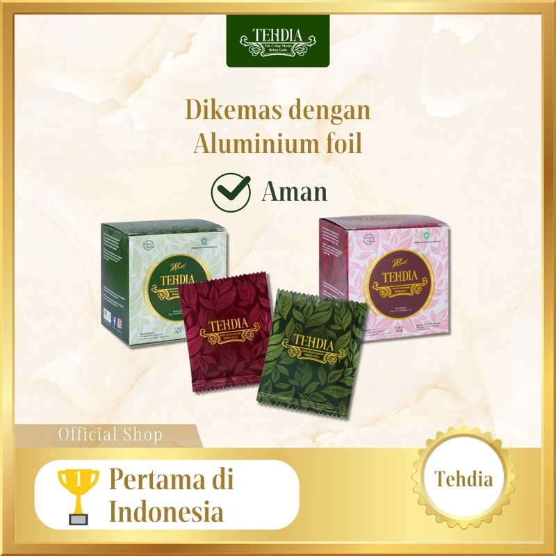 Product image TEHDIA - TEHDIA Leci 20s 1 box dan Alat Cek Gula Darah 150gr Merah