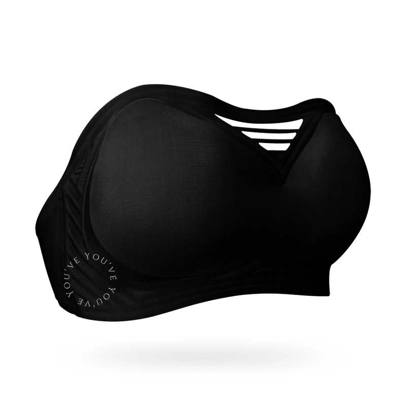 Product image Youhave - BH Bra Seamless Kemben Super Premium Bikini Silikon Sport Bra Wanita Tanpa Kait 100174 S Black